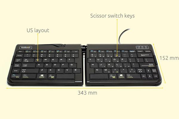 goldtouch travel go bluetooth wireless ergonomic split keyboard 1474633714